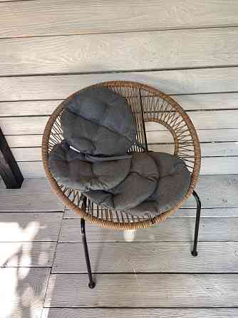 Подушка для стільців (38x38х5 см) кругла Decorator Мальмо колір колір темно-сірий 84-047 Київ