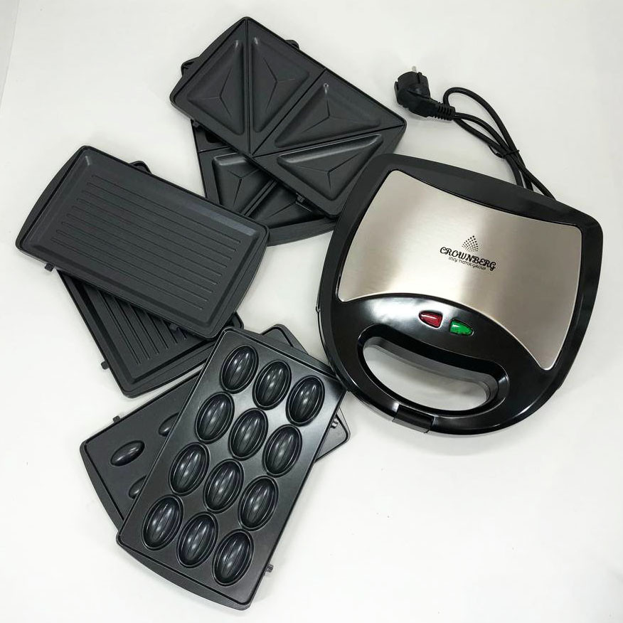 Гриль з притиском для кухні, Бутербродниця для сендвічів з антипригарним покриттям FU-44 Івано-Франківськ - фото 3