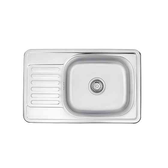 Кухонная мойка с нержавеющей стали Kroner KRP Satin - 66х42  (0.8 мм) Киев