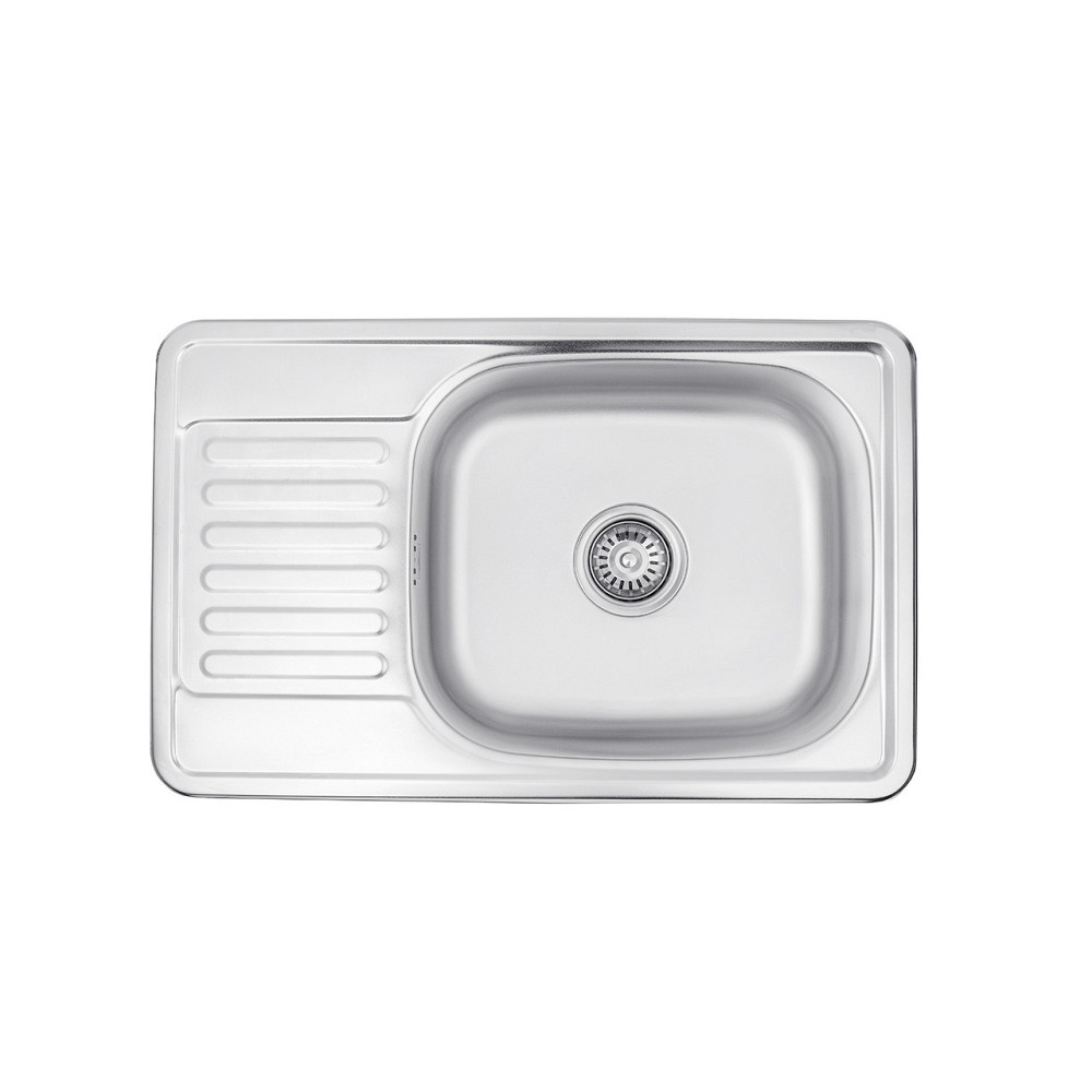Кухонная мойка с нержавеющей стали Kroner KRP Satin - 66х42  (0.8 мм) Киев - изображение 1