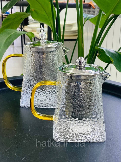 Чайник заварювальний Olens "Крижана Гіза" 550 мл скляний для дому та ресторану Київ - фото 3