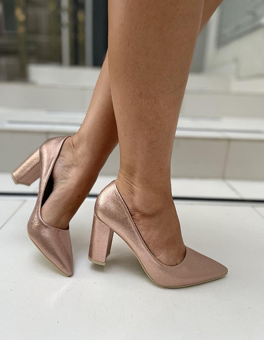 Comer Туфлі жіночі COMER шампань еко-шкіра каблук 8см 39р (3224) Коломия - фото 7