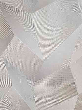 Шпалери метрові вінілові на флізеліні Sintra Vila геометрія фігури 3д сірі бежеві сріблясті 534632 Київ