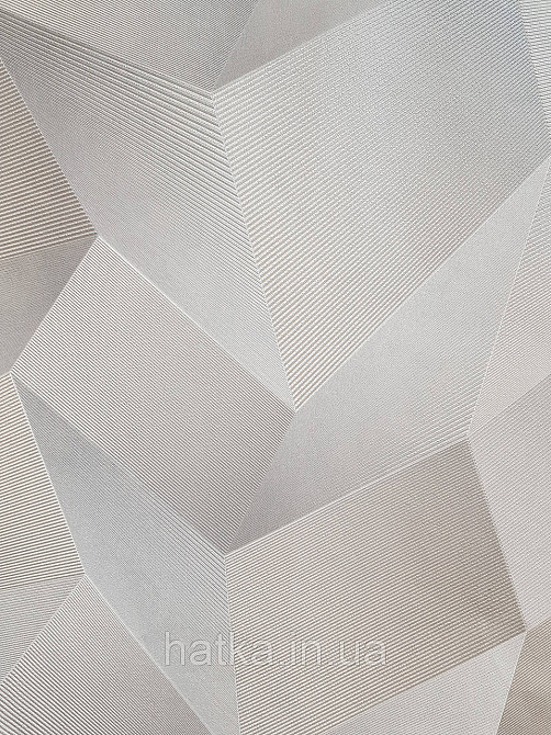 Шпалери метрові вінілові на флізеліні Sintra Vila геометрія фігури 3д сірі бежеві сріблясті 534632 Київ - фото 2