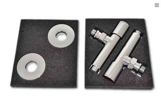 Кутові крани для рушникосушки Маріо G1/2" (комплект 2 шт.) хром Київ