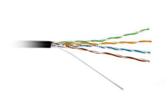 Кабель для зовнішнього прокладання Atcom (20799) Standard FTP, 0.5 мм, ССА, CAT5e, 305 м Чорний Харків