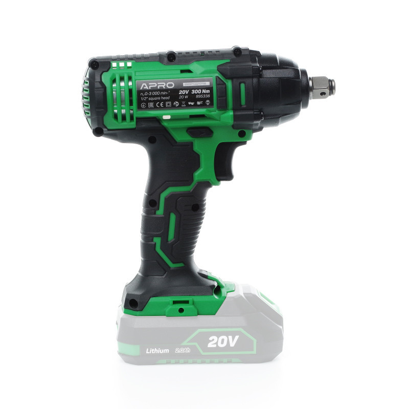 Гайковерт акумуляторний APRO 895338 20Вт каркас без АКБ и ЗП Коломия - фото 3