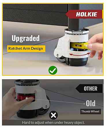 Опорные колеса HOLKIE SGSPTJL-HS02 Черный регулируемые M12/1/2