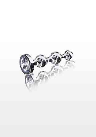 Анальная елка S . металлическая с камнем Diamond Star Beads ToyJoy Sex Aura Киев