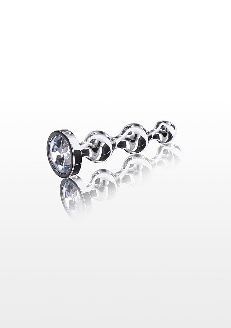 Анальная елка S . металлическая с камнем Diamond Star Beads ToyJoy Sex Aura Киев - изображение 1