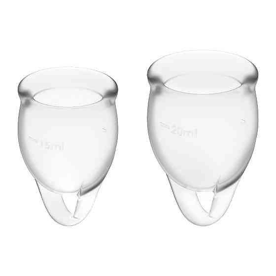 Менструальні чаші - Feel Confident Menstrual Cup (transparent) Sex Aura Київ