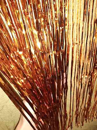 Дождик для фотозоны 1 м на 1 м оранжевый Киев