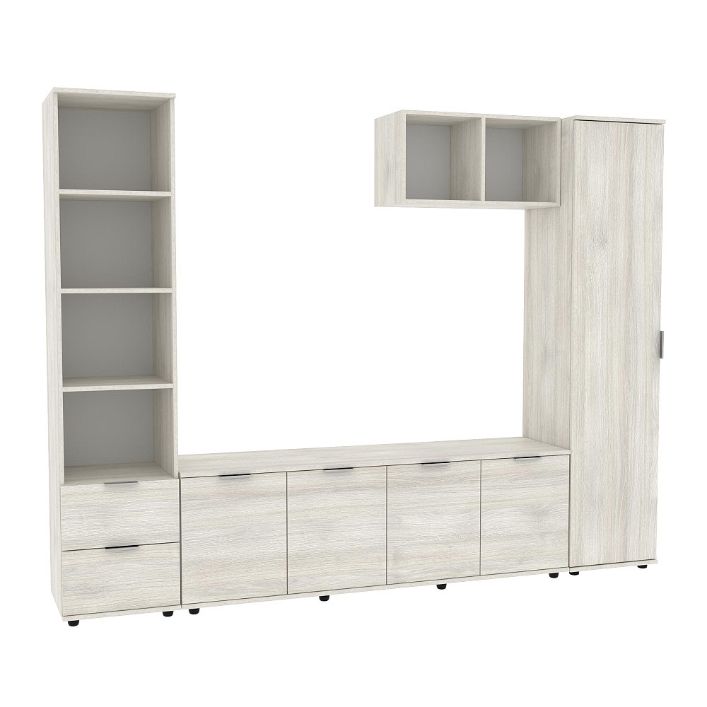 Стенка в гостиную Ketrin-2, Дуб Шамоні Світлий, 2440х425х1880 Львов - изображение 1