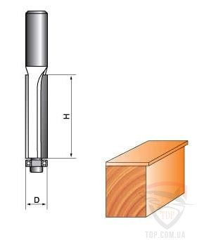 Фреза ГЛОБУС 1020 D14 h40 кромочная прямая Коломыя - изображение 1