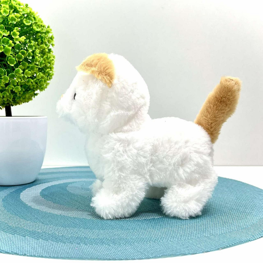 Кошеня інтерактивне ходить ворушить хвостиком у перенесці Білий з рудим (688-123A) Чернігів - фото 3