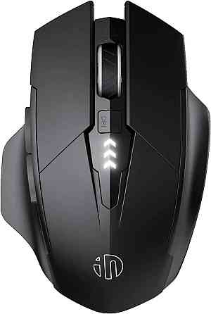 Миша бездротова Inphic F1 з Usb 2.4Gz, акумулятором, 1600 Dpi, mate black З Індикатором Заряда Запоріжжя