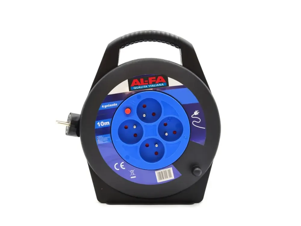 Удлинитель AL-FA ALECR10M – электрический, длина 10 м, 4 розетки, 3x1.0 мм2 Львов - изображение 1