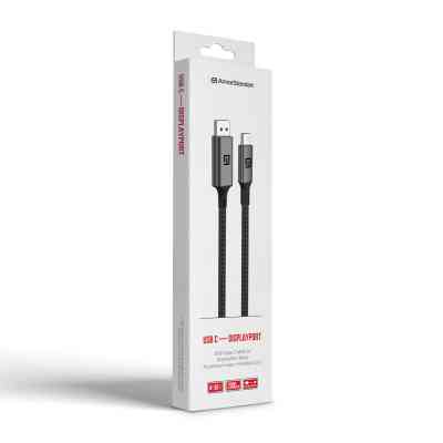 Кабель мультимедийный USB-C to DisplayPort M 2.0m 4K60Hz black Armorstandart (ARM76892) Винница