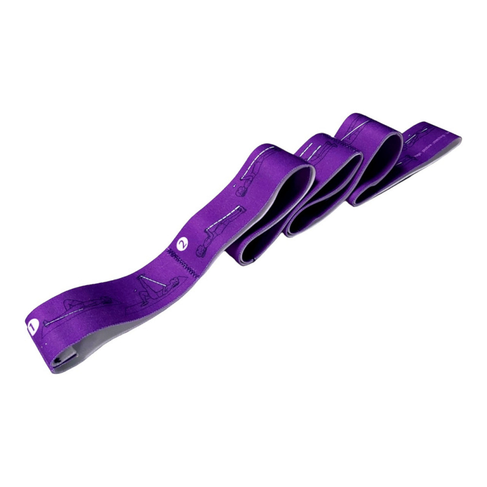 Еластичний стрічковий еспандер сегментований із 8 петлями Вишневе - фото 4