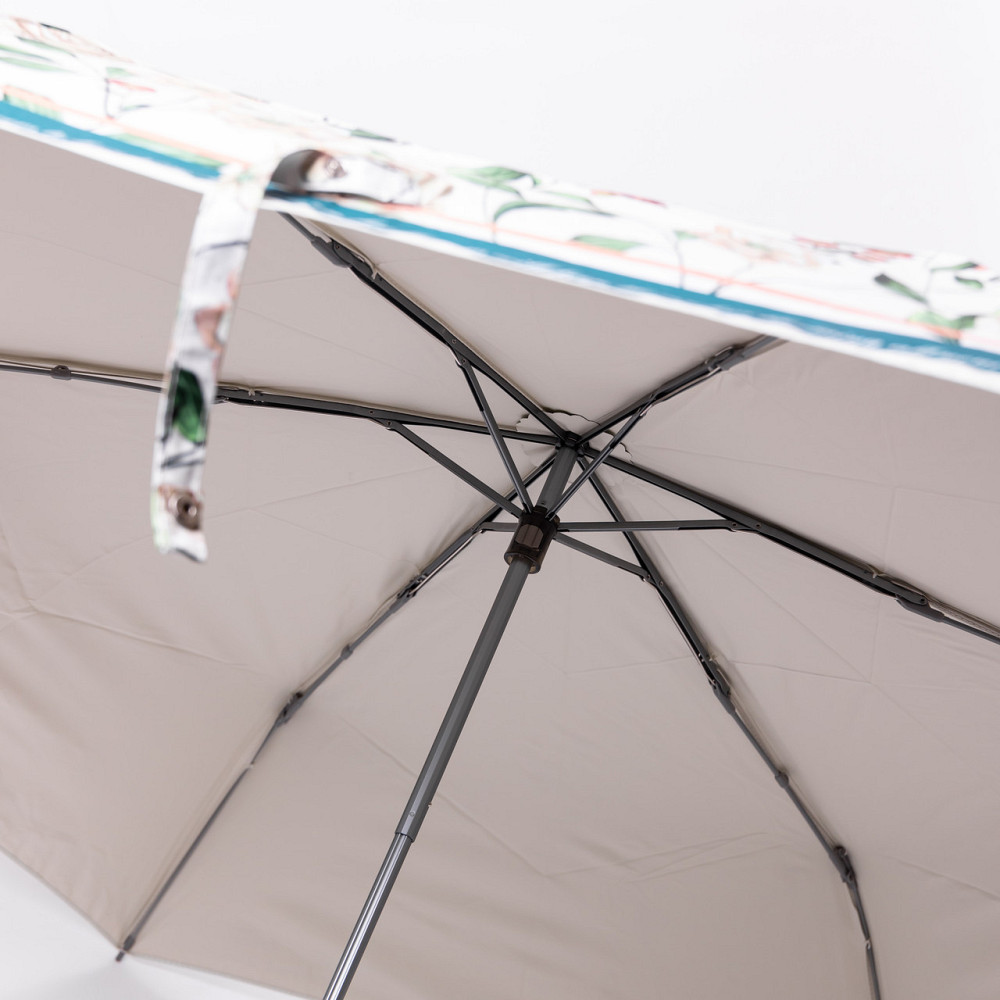 Зонт механический элегантный с принтом прочный надежный из полиэстера диаметр 99 см Зеленый HP-23-15GR Киев - изображение 5