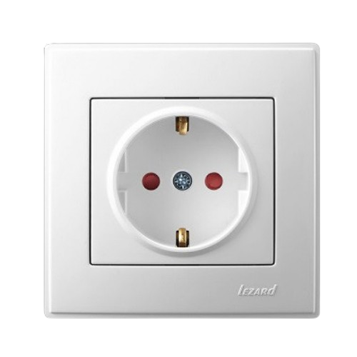 LESYA білий Розетка внутрішня з захистом від дітей Лезард Житомир - изображение 1