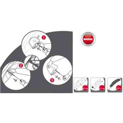 Зонт Knirps T.050 Bolero Black/Ecru складной (Kn95 3050 4933) Винница