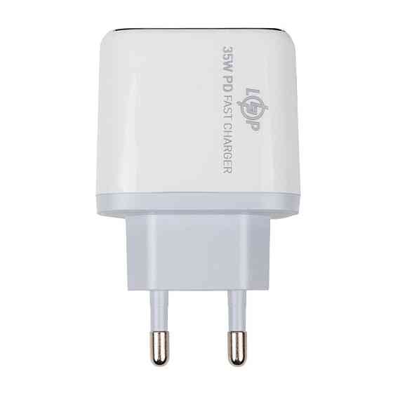 Зарядка для телефону LP 35W (Type-C + Type-C) PD + кабель (Type C to Lightning) 35WCH Київ