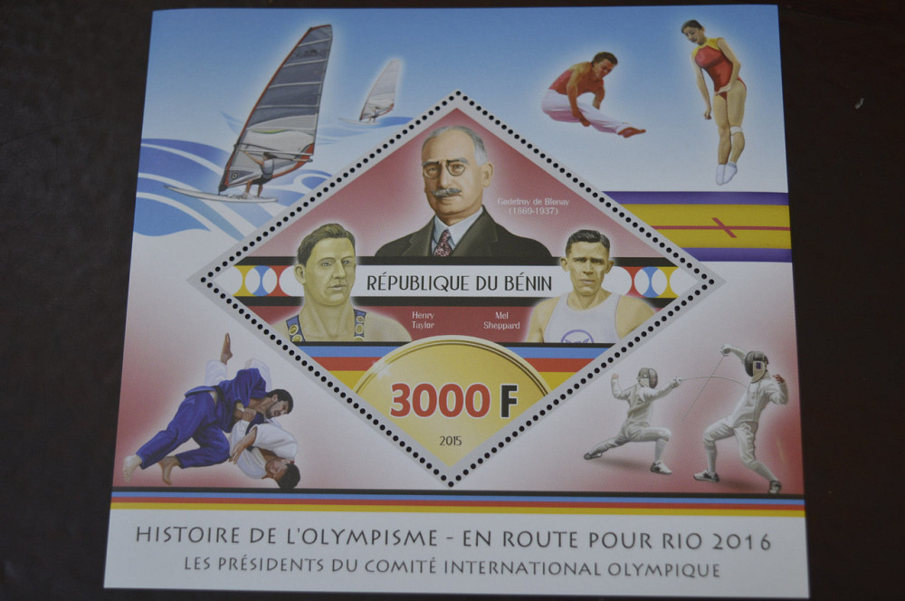 Бенин. Спорт. Блок. Личнисти 2014 (А-16) Полтава - изображение 1