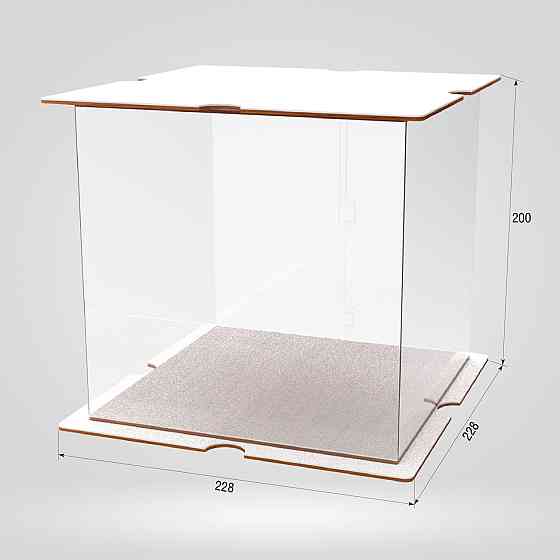 Коробка для тортів, квітів та подарунків EKOSTAR 200х200х200 Київ