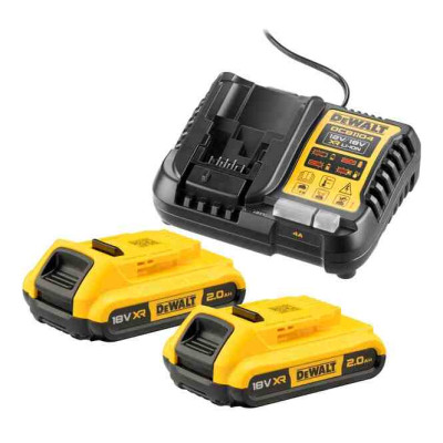 Набор аккумулятор + зарядное устройство DeWALT 12V/18V, исход. ток 4A, 0.5 кг, 18В XR Li-Ion 2x2Ah (DCB1104D2) Винница - изображение 1