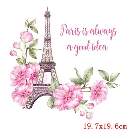 Термонаклейка аппликация утюгом Париж Эйфелева башня Киев - изображение 1