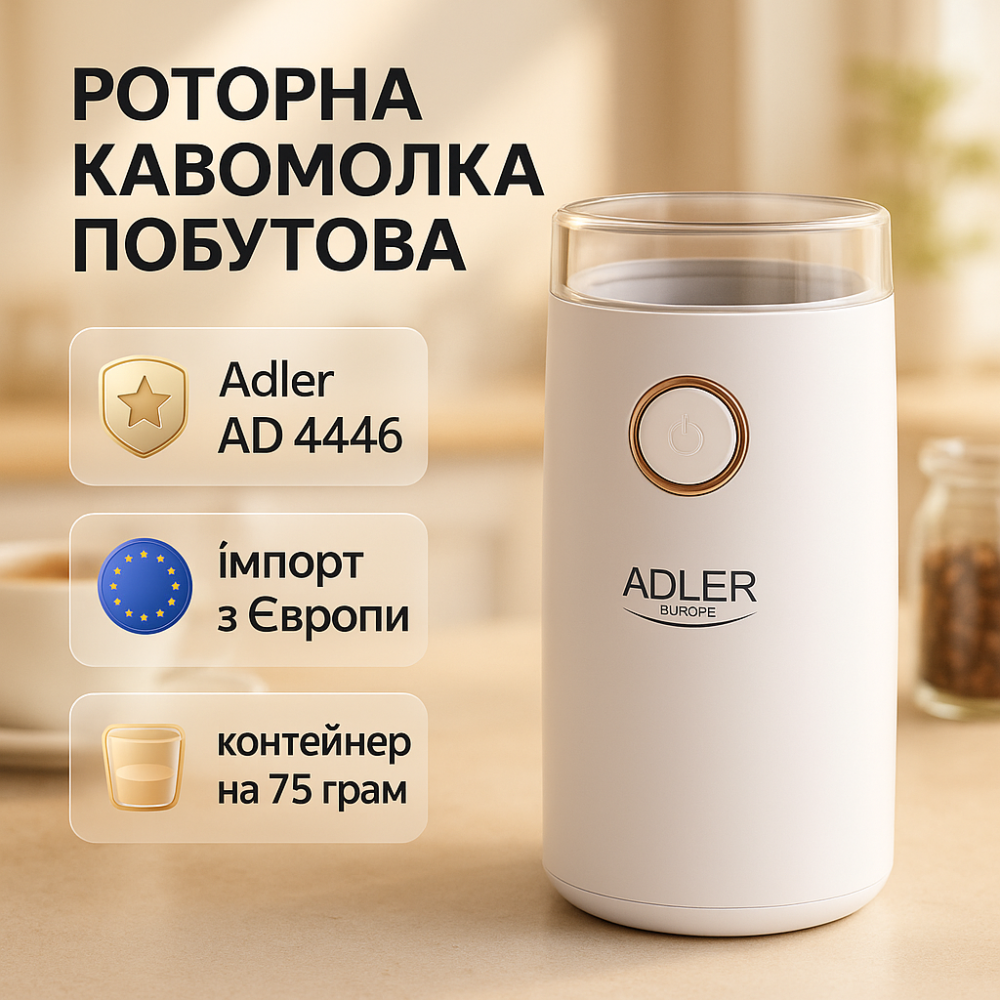 Електрична кавомолка для кави, Електрична кавомолка з регулюванням ступеня помелу NJ-82 Львів - фото 11