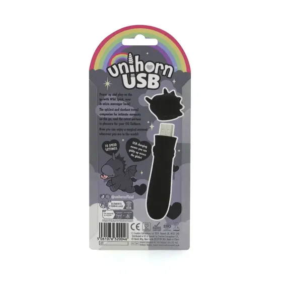 Вибратор-единорожка Unihorn USB Bullet – Wild Spirit, вибропуля, USB-зарядка, 10 режимов Львов