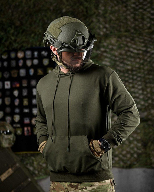 Тактическая худи MAKLIN  молодость олива ДЛ7045 Одесса - изображение 3