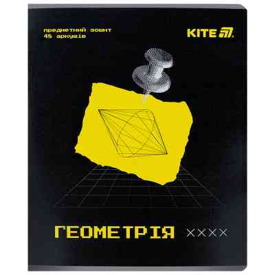 Тетрадь Kite предметная Techno 48 листа, клетка, геометрия (K25-240-1) Винница
