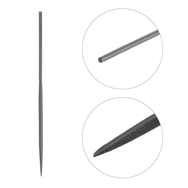 Набір надфілів, 10 шт., 140 мм, без ручок INTERTOOL HT-3707 Київ - фото 7