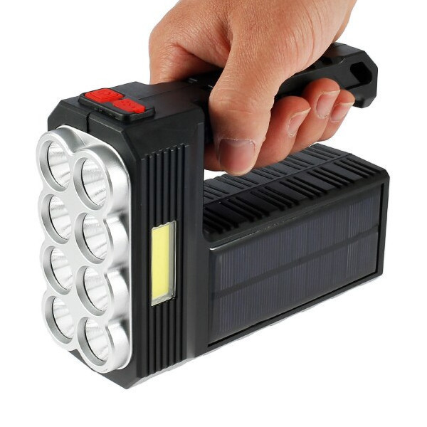 Ліхтар із сонячною панеллю 8 XPG 1 COB 1200мАч 500лм Puluz EDA003723902 Київ - фото 2
