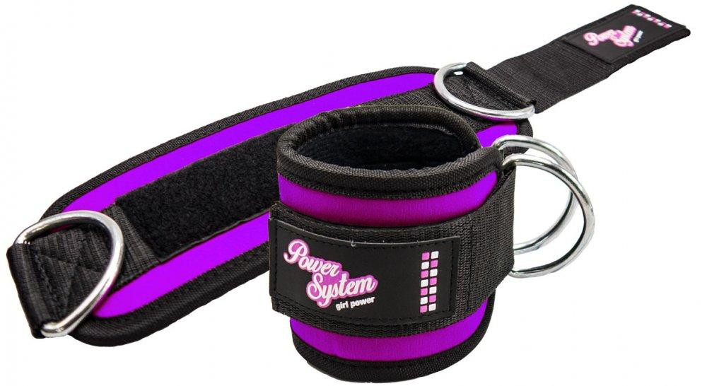 Манжети на щиколотку Power System PS-3450 Ankle Strap Gym Babe Purple Кам'янське - фото 1