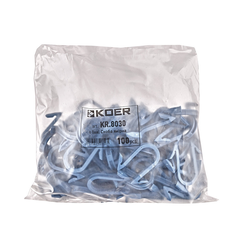 Скоба якірна Koer KR.8030 42 мм (KR5275) Київ - фото 2