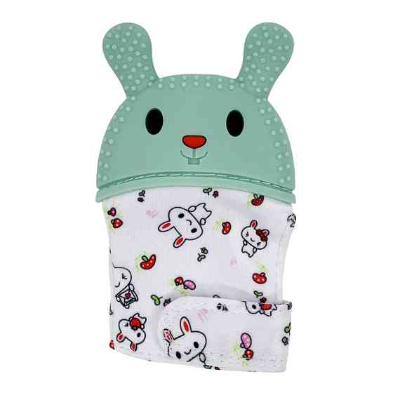 Прорізувач-рукавичка "Зайчик" MGZ-0404 (Green) на липучці Вінниця