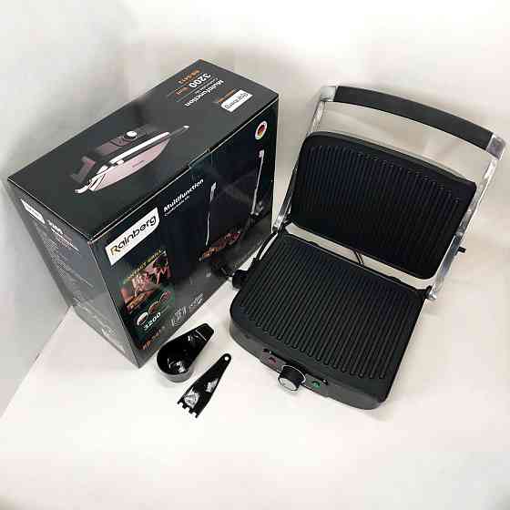 Гриль електричний для кафе, Кухонний гриль для м'яса електричний багатофункціональний контактний KW-21 Івано-Франківськ