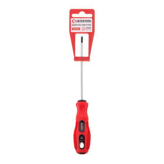 Викрутка хрестова, PZ0×100 мм, Cr-V INTERTOOL VT-3154 Київ