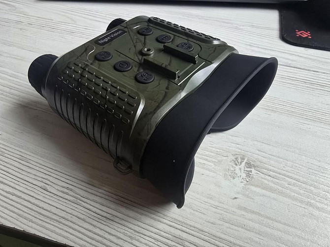 Прилад (бінокуляр) нічного бачення NV8160 (до 400м) з кріпленням на голову та шолом (Камуфляж) Вінниця - фото 7