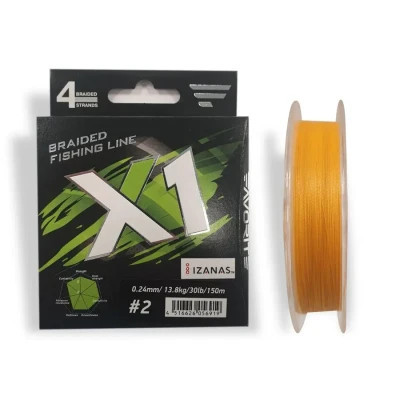 Шнур Favorite X1 PE 4x 150m 2.0/0.240mm 30lb/13.8kg Orange (1693.11.23) Винница - изображение 1