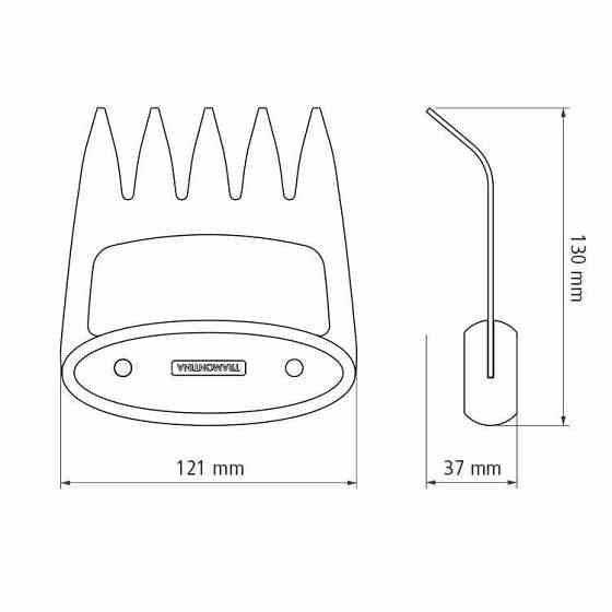 Багатоцільовий кіготь Tramontina Churrasco Black, 13х12х3.7 мм (6710916) Київ