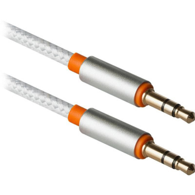Кабель мультимедийный AUX Audio 3.5mm M/M 1.2m JACK01-03 white Defender (87513) Винница - изображение 1