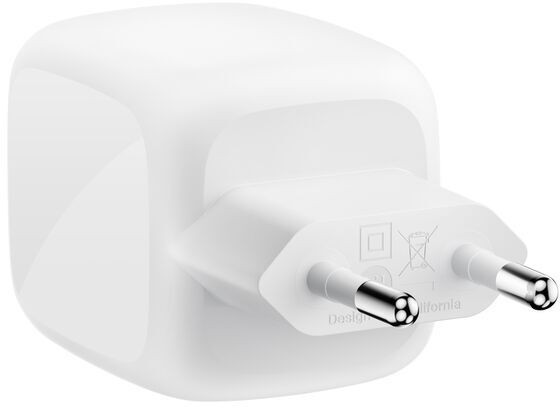 Мережевий зарядний пристрій Belkin BoostCharge Pro New Dual USB-C GaN Wall Charger 67 W White (WCH020KQWH) ( 12923 ) Харків - фото 4
