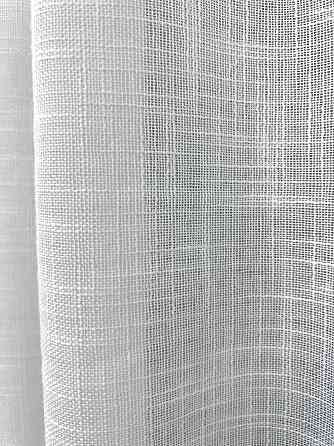 Тюль VR-Textil 2083т Льон щільний однотонний Білий 400х270 см (42-1296) Київ