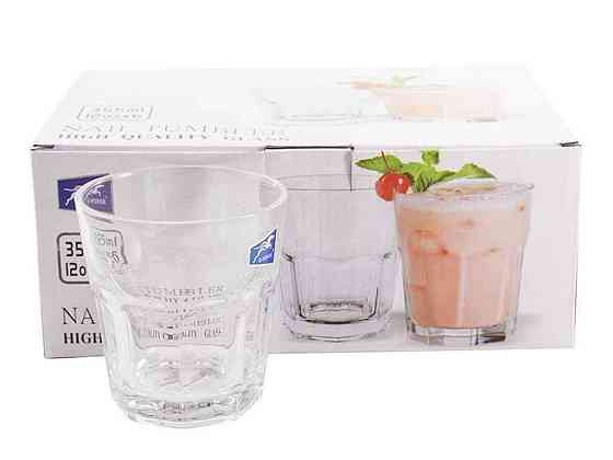 Набiр склянок низькі 355мл 6шт NAIL TUMBLER BM2012-6 ТМ G-HORSE Київ