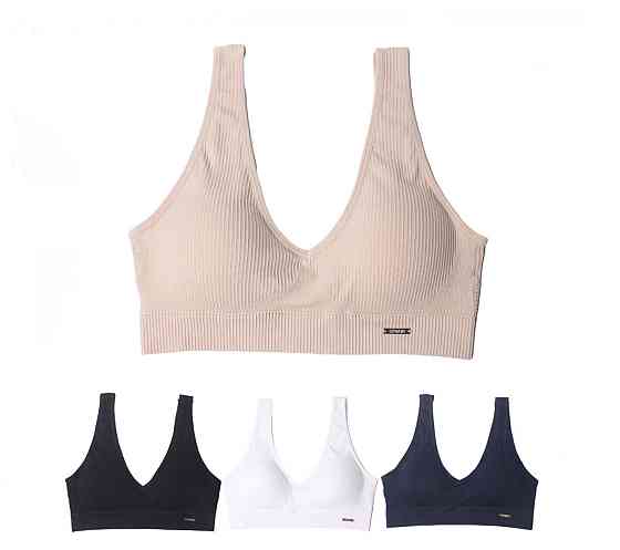 Топ бюстгальтер рубчик з широкою гумкою Білий 3XL/4XL Харків